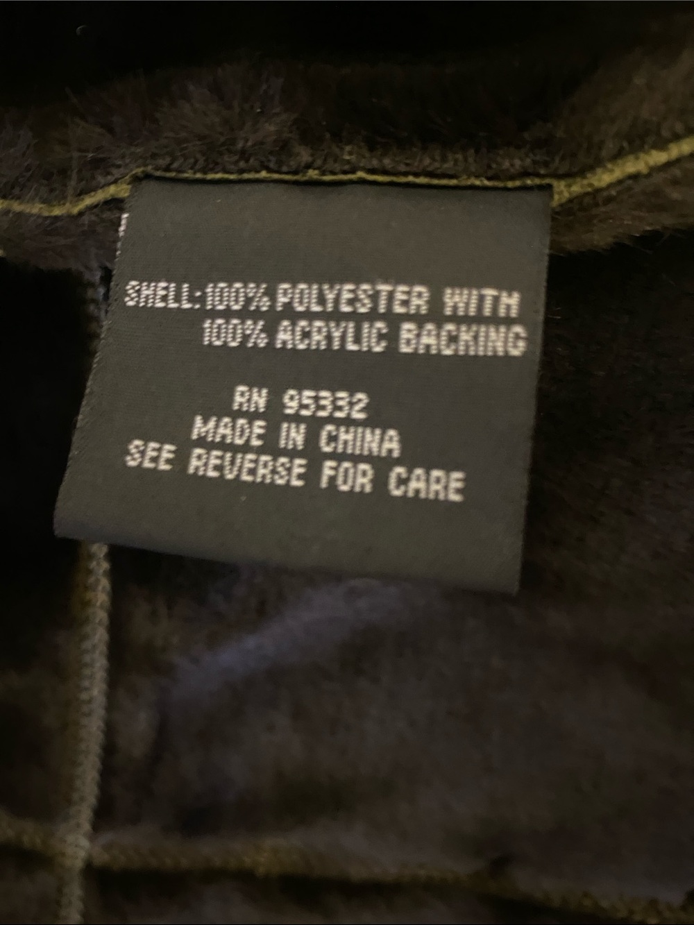 Regent Park Olive Faux-Suede Jacket with Dark Fur Trim, no signs of wear - Picture 8 of 9